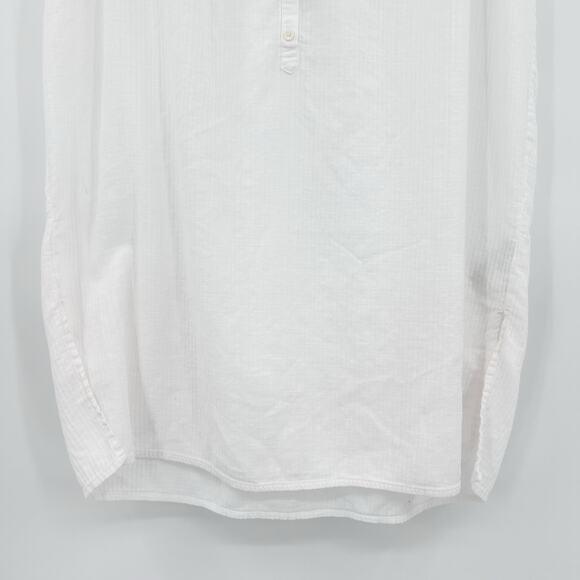 J Crew Cap-Sleeve Tunic Cover-Up Dress Soft Gauze White V-Neck Womens Sz XXS - Picture 5 of 12